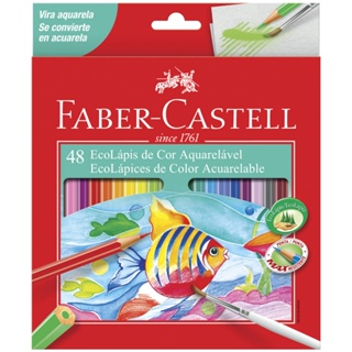 Lápis de cor 48 cores aquarelável 12.0248G Faber-Castell em Oferta na Shopee