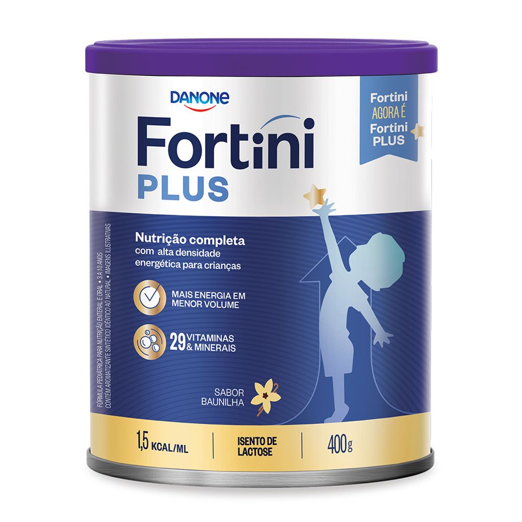 Fortini Plus Pó Baunilha 400g em Oferta na Shopee