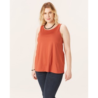 Blusa Básica Feminina Plus Size Decote Redondo Em Meia Malha