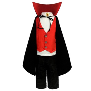 Fantasia de Halloween Menino Conde Drácula de Luxo Completa em Oferta na Shopee