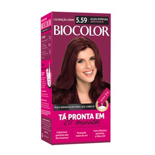 Tinta de Cabelo Biocolor Mini Kit Acaju Púrpura 5.59