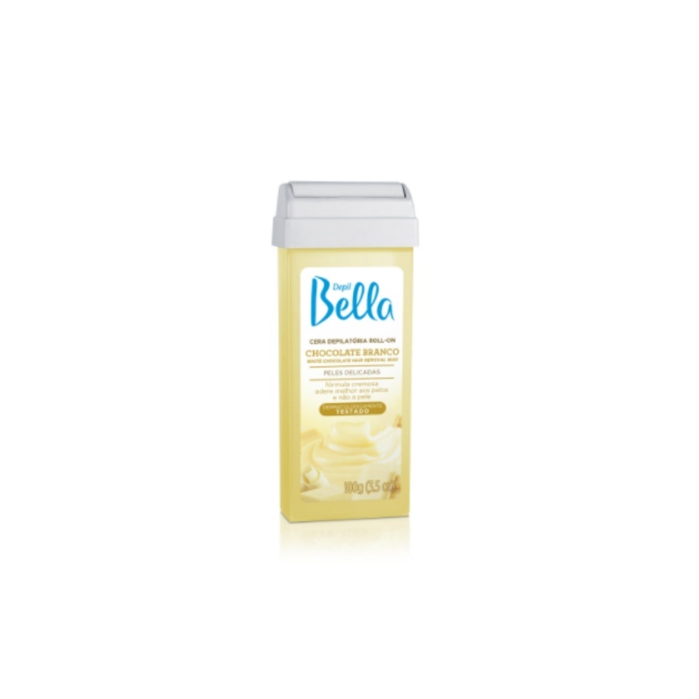 Refil Cera Depilatória Cremosa Depil Bella Chocolate Branco 100gr em Oferta na Shopee