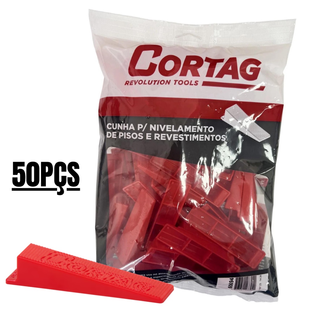 Cunha Porcelanato Cortag Piso Nivelador 50un Original Tradicional