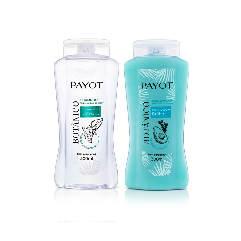 Kit Shampoo Gengibre Chá-verde e Condicionador Abacate Payot