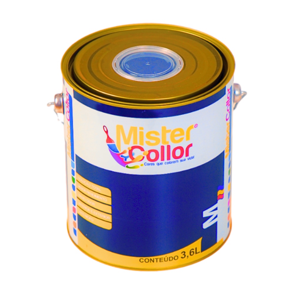 Tinta Acrílica para Paredes - Base Água - 3,6L - MISTERCOLLOR