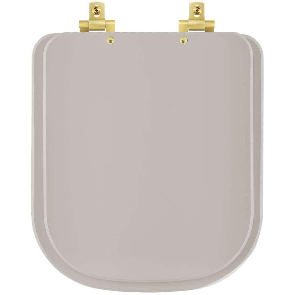 Assento Sanitário Soft Close Axis Barbante para vaso Deca com Ferragem Dourada