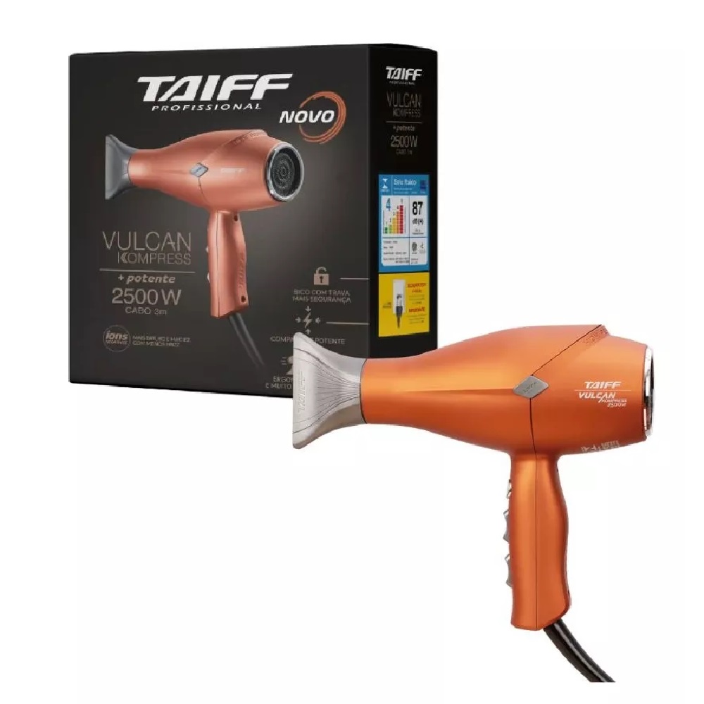 Secador de Cabelo Taiff 2500W Vulcan Kompress