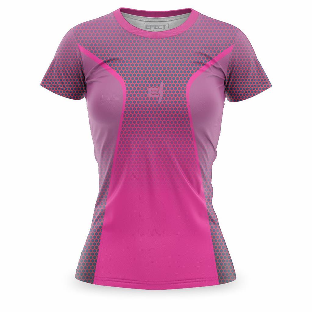 Camisa Tshirt Feminina Academia Caminhada Protecao UV ante odor Baby Look Esportiva