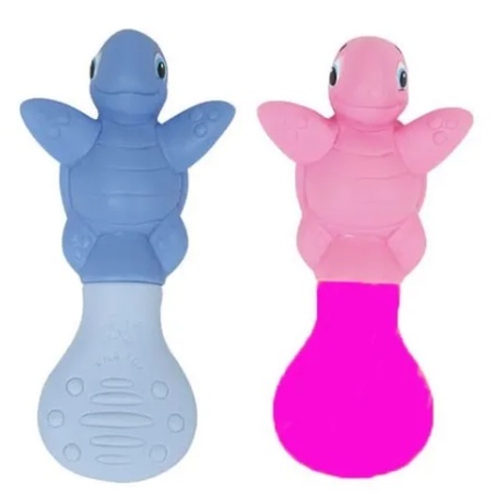 Mordedor Bebe Macio Dentição Stress Gengiva Tartaruga Vila Toy em Oferta na Shopee