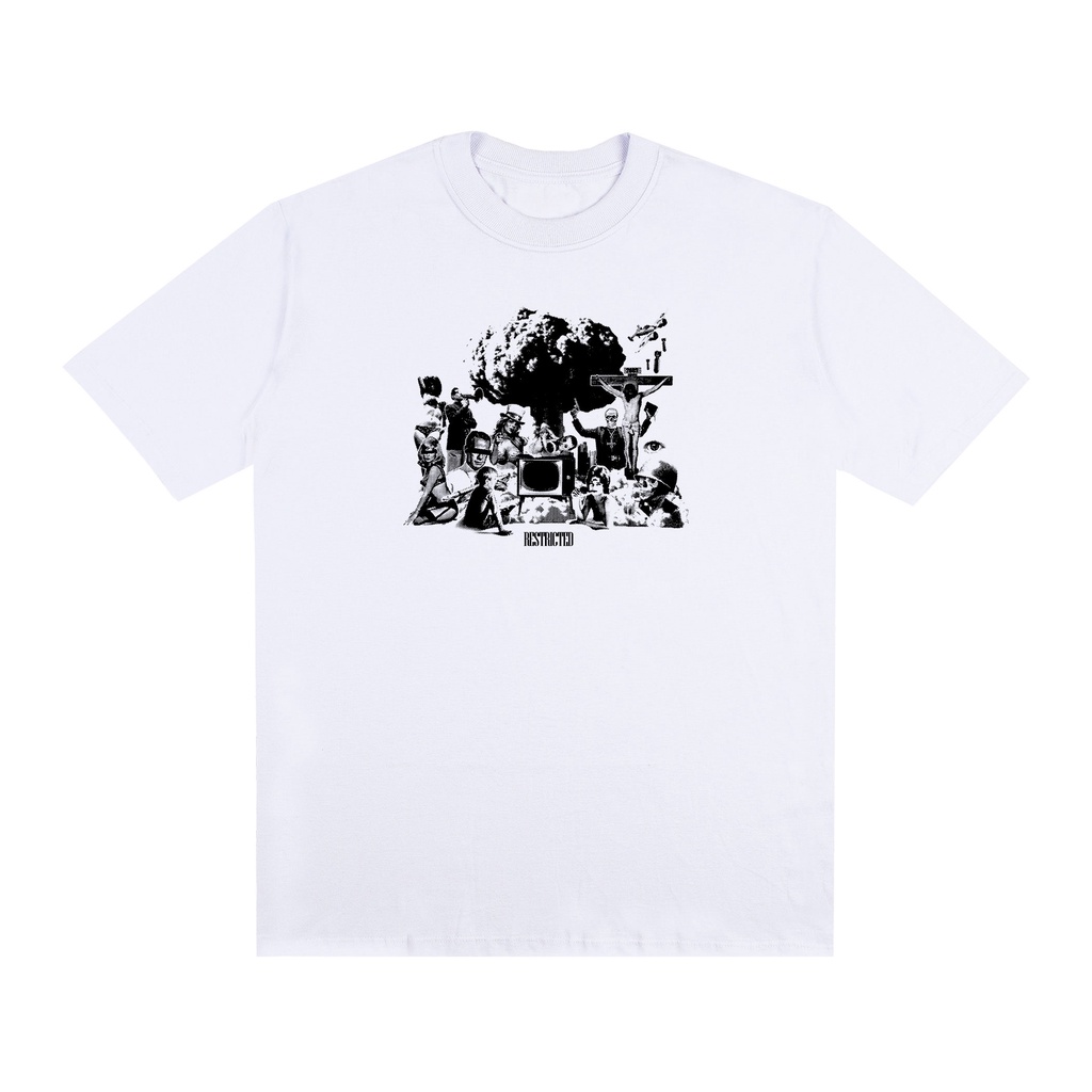 Camiseta Unissex Oversized Basic Streetwear Estampada Modern Society 100% Algodão Cores Diversas