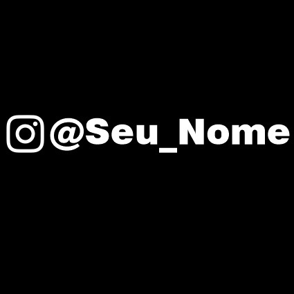 adesivo seu @nome personalizado para moto carro caminhão 20 cm em Oferta na Shopee