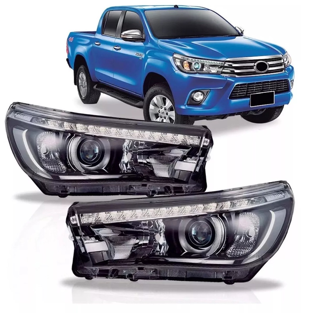 Farol Toyota Hilux Srx 2016 2017 2018 2019 Com Led Novo