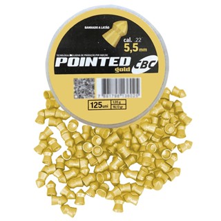 Chumbinho Pointed Gold 5.5mm 125 Unidades – CBC