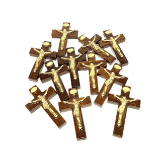 Crucifixos em Madeira 5,4 cm - 10 unidades em Oferta na Shopee