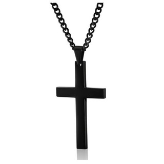 Novo Simplicidade Colar Pingente Cruz Brilhante Para Homens Crucifixo Jesus Colares Religiosos Acessórios De Jóias Diárias Masculinas