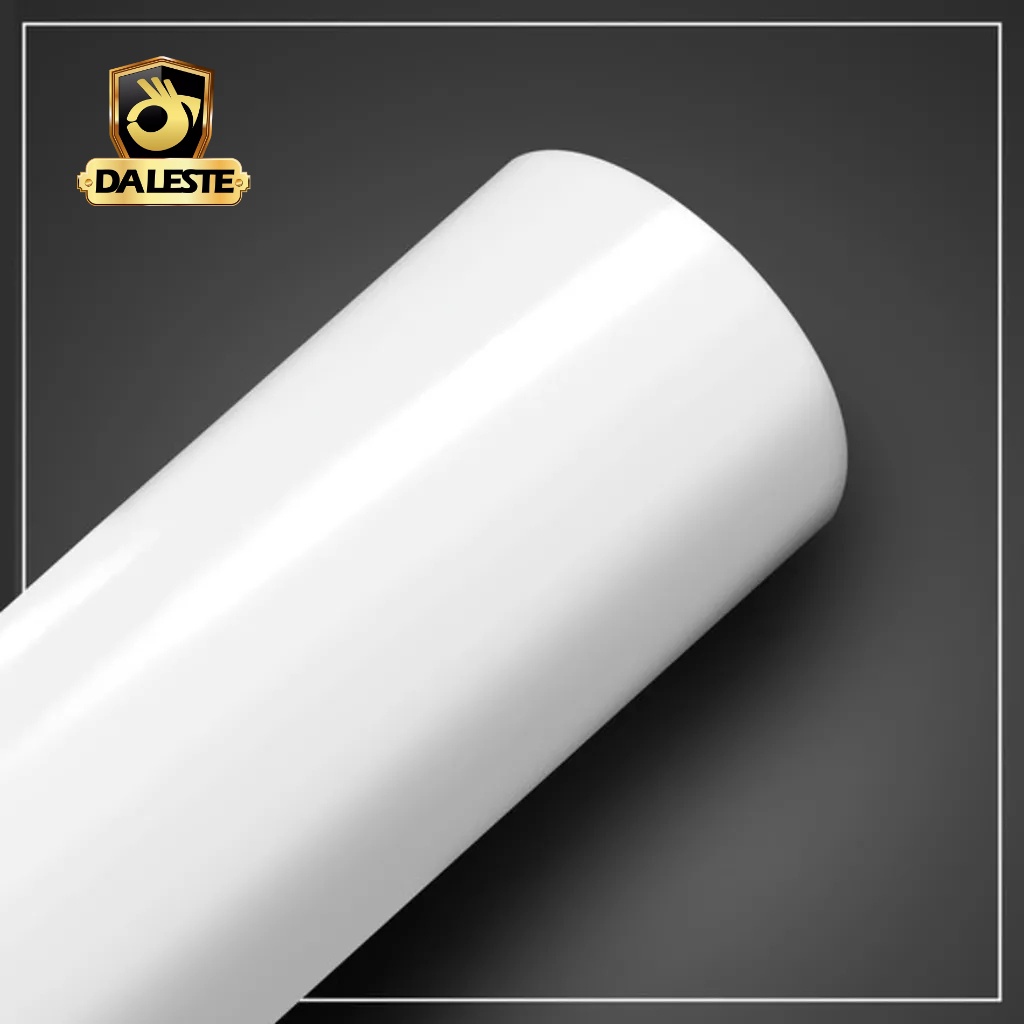 Adesivo Vinil Lavável Contact Branco Brilho Envelopamento Autocolante 1m x 50cm envelopamento de móveis