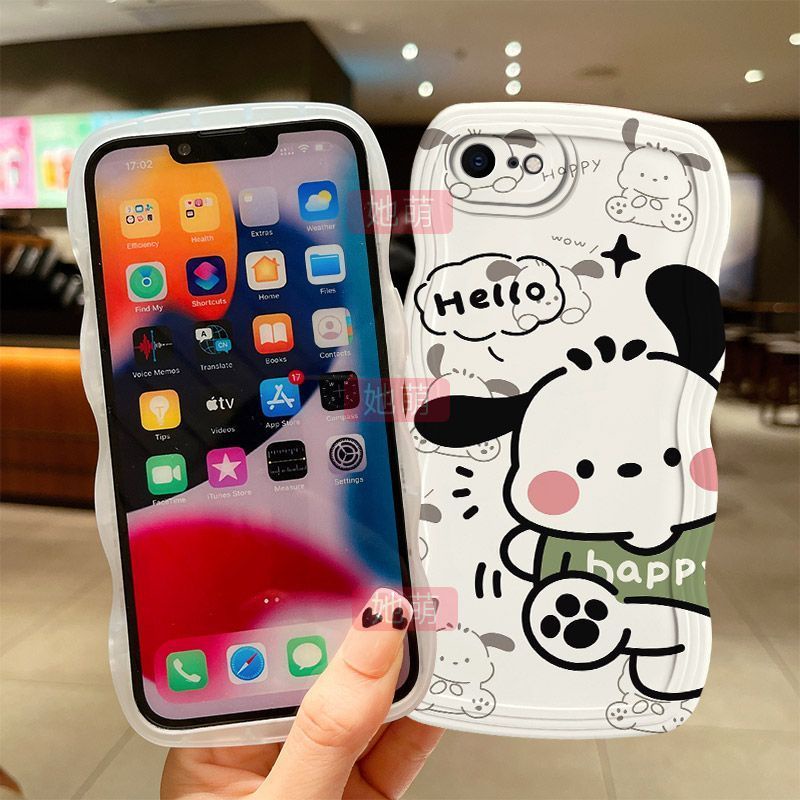 Anti-queda de onda Pacote completo Pachachia Dog Cartoon Soft Shell para iPhone 6 6s 6 Plus 6s Plus 6 Plus 6 8 SE2020 SE2022 7 Plus 8 Plus XS XS MAX 11 13 14 15 Pro Max Plus Caixa MINI - detalhe