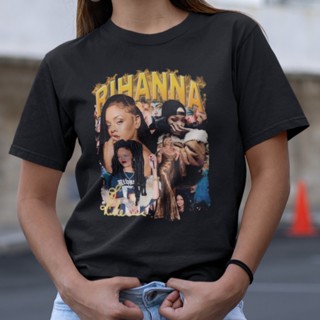Camiseta Básica Cantora Pop Rihanna Work Music Pop Cantora