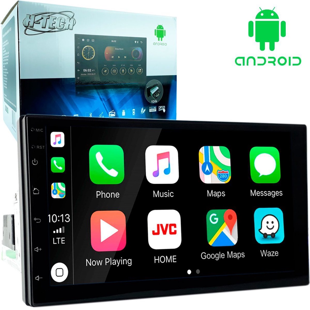 Central Multimidia 7pol 1Din 2GB 32GB Android 12 Carplay Android Auto em Oferta na Shopee