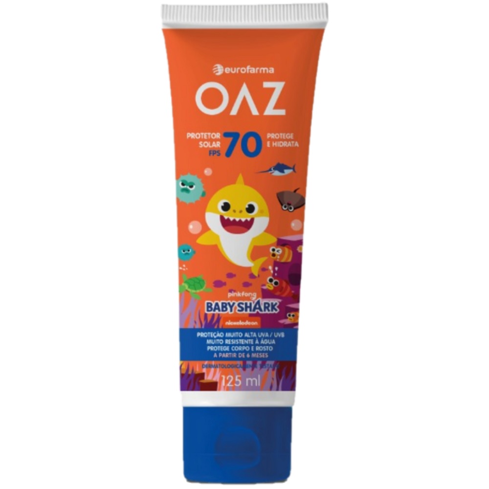 Protetor Solar Baby FPS 70 OAZ 125ml Baby Shark