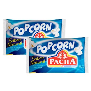 Kit 2 Pipoca para Microondas Pop Corn Pachá Sabor Natural 100g