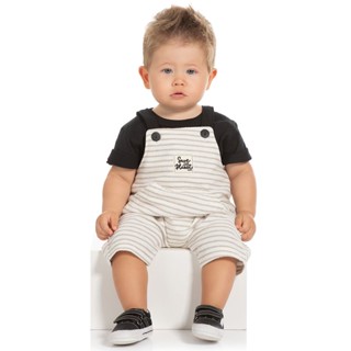 Conjunto Bebê Masculino Jardineira