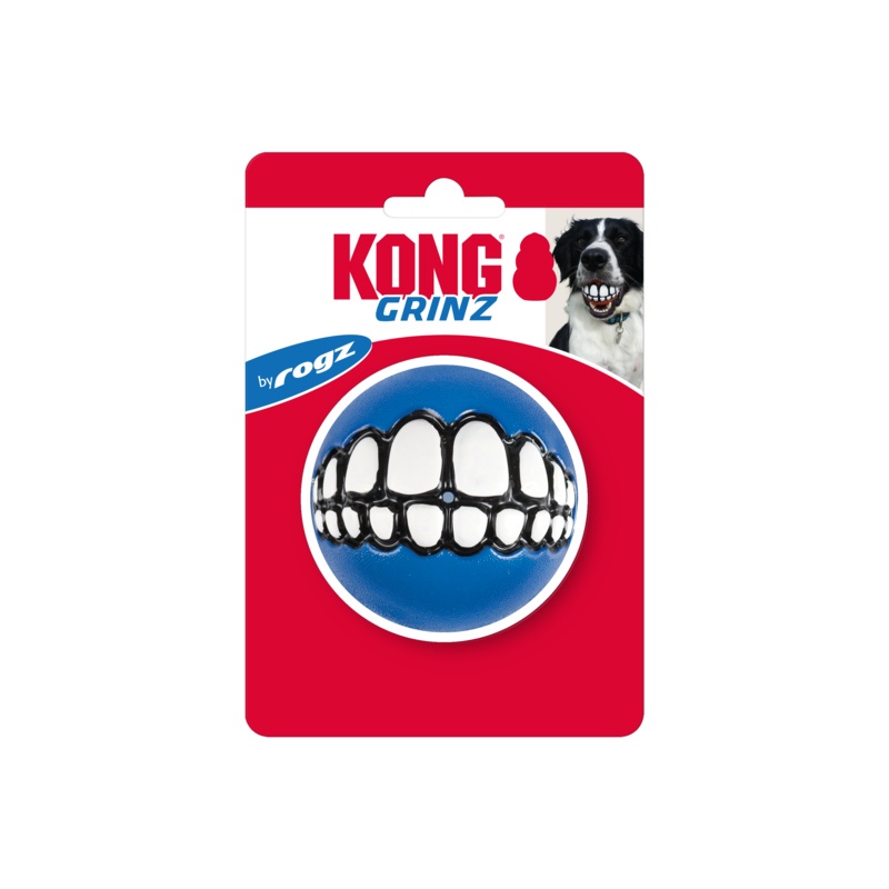 Brinquedo Interativo Kong Grinz By Rogz Bola Flutuante Recheavel Para Cachorro Medio -  AZUL