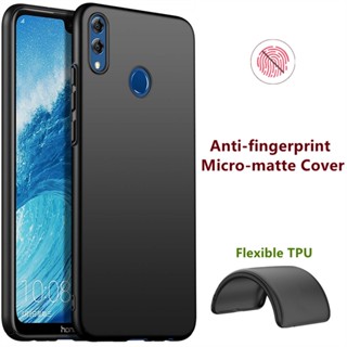 Para Huawei Honor 8X 6,5 Polegadas JSN-L42 L11 L21 L22 Minimalismo TPU Flexível Capa De Silicone Acabamento Fino Mate Revestimento Anti-Impressão Digital Caixa De Geléia