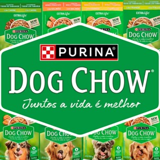 Ração Úmida Dog Chow Sachê para Cães Sabores - Caixa 15x 85g