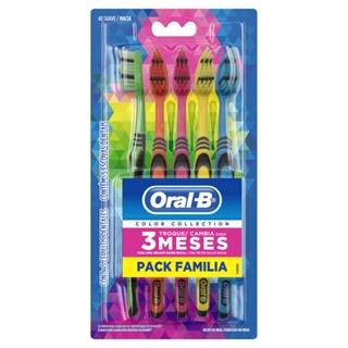 Escova Dental Oral-B Color Collection Pack Familiar em Oferta na Shopee