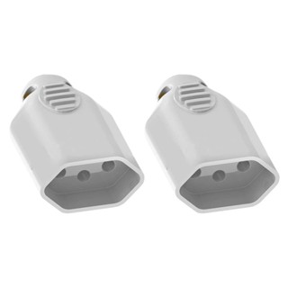 Kit 2 Plugues Femeas 2P+T 20A 250V Cinza Axial Prensa Cabo