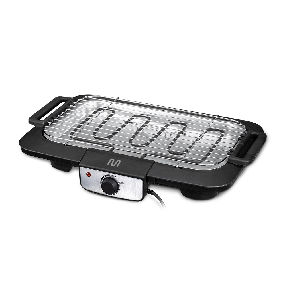 Churrasqueira Elétrica Multi 127V com Controle de Temperatura Inox 1800W Preto - GO131 em Oferta na Shopee