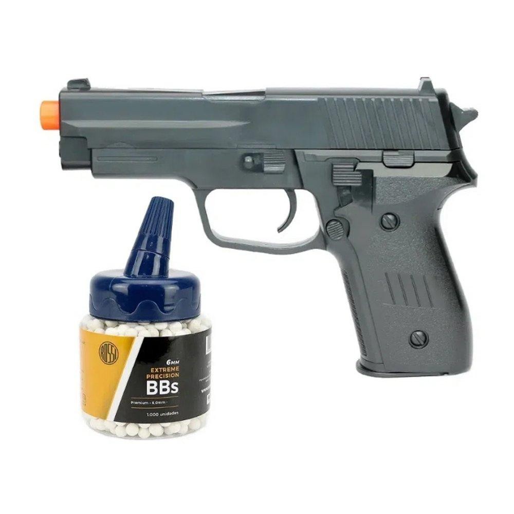 Pistola Airsoft Vg P226 Spring 6mm Rossi Vigor + BBs em Oferta na Shopee