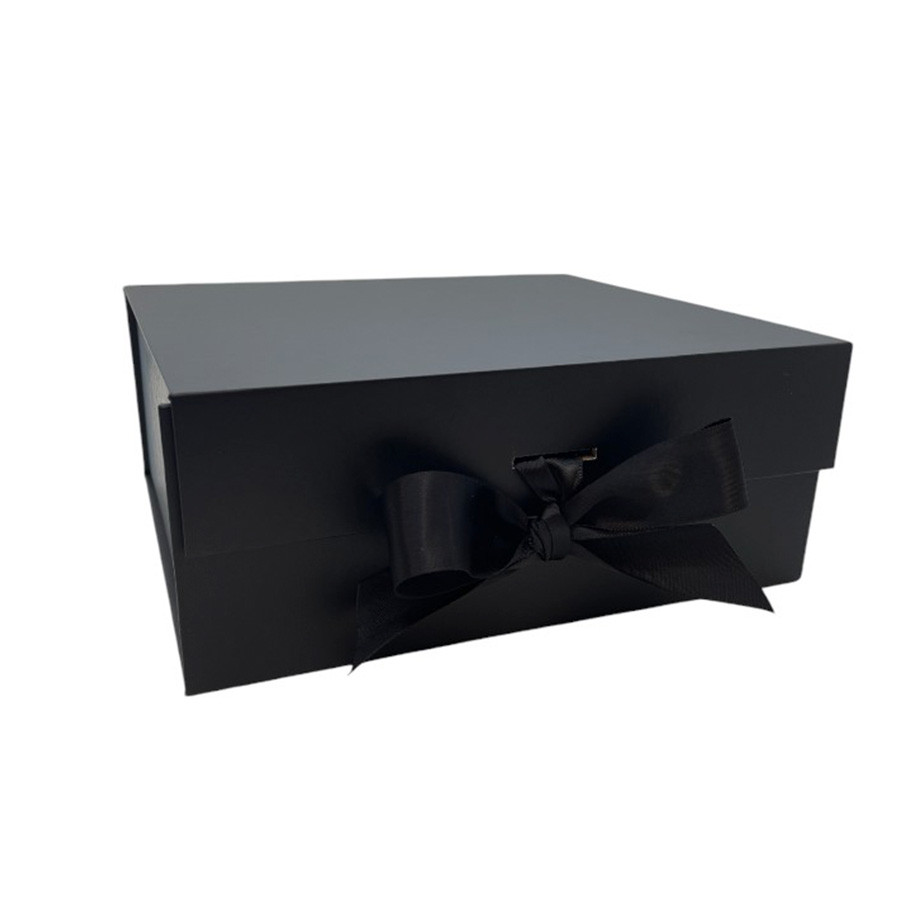 Caixa de Papel Rígido Quadrada Preta com Imã e Fita - 1 unidade - Rizzo em Oferta na Shopee