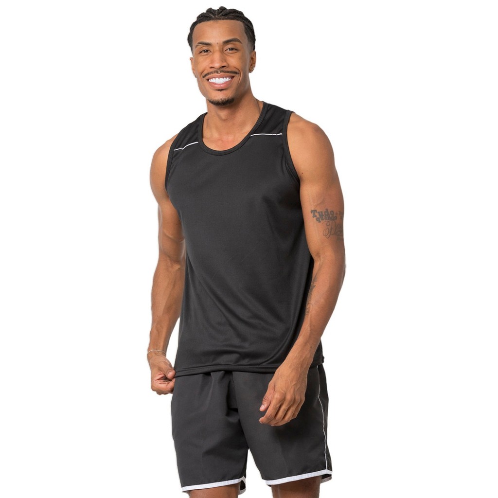 REGATA MASCULINA DRYFIT LISA LEVE E CONFORTAVEL PARA TREINO CORRIDA ACADEMIA CAMISETA MASCULINA