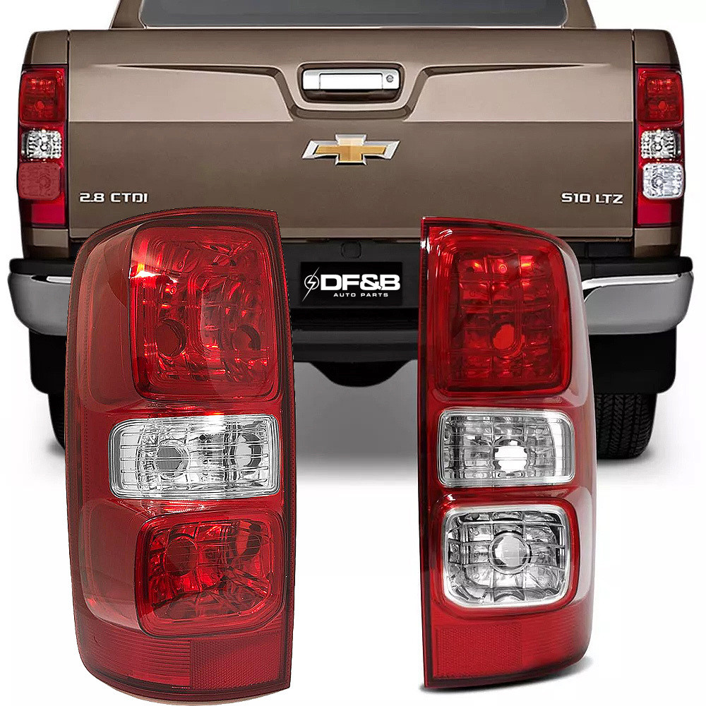 Lanterna Traseira S10 2012 2013 2014 2015 2016 Cristal S/led