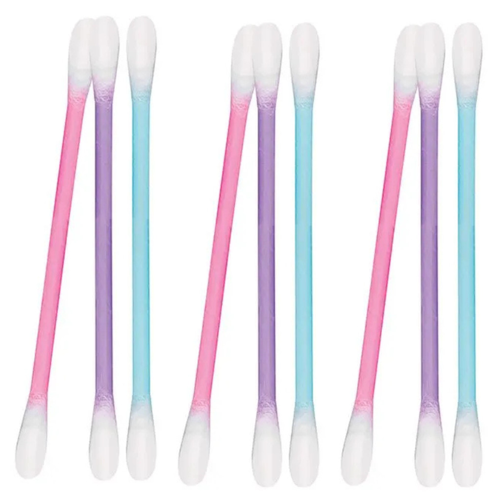 Cotonete Colorido com Ponta em Algodão 150 Unidades Ricca