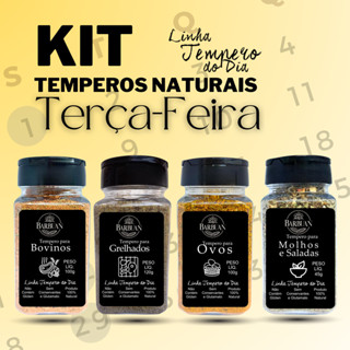 Kit 4 unids. Linha Tempero do Dia Barbuan - Edição Especial: Terça-feira em Oferta na Shopee