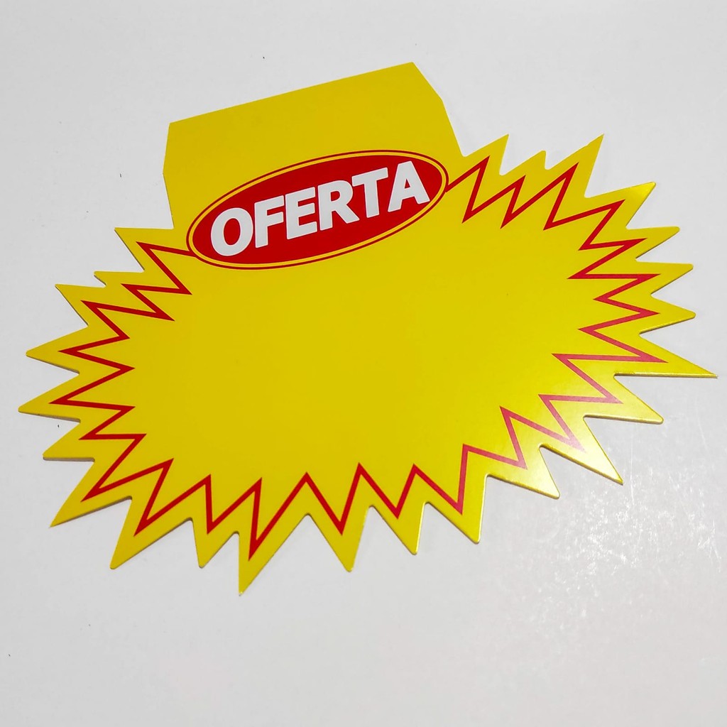 Cartaz Oferta Promoção Splash com Aba 18x14,5cm 100 Un. em Oferta na Shopee