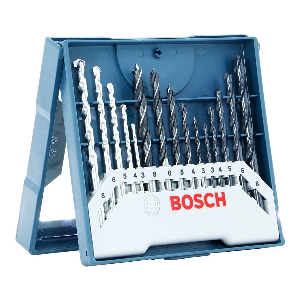Jogo Brocas Alvenaria Madeira E Metal 15 Peças Bosch X-line em Oferta na Shopee