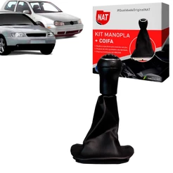 Manopla + Coifa Vw Golf 1998 Até 2007 E Audi A3 1997 Até 2000