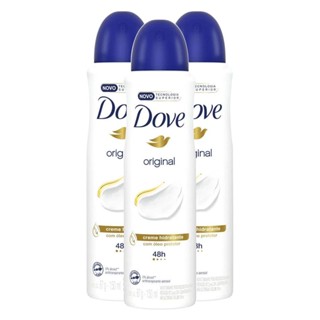 Kit 3X Desodorante Antitranspirante Aerosol Dove Original 150ml