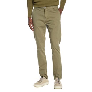 Calça Masculina Sarja Slim Plus Polo Wear Verde Médio