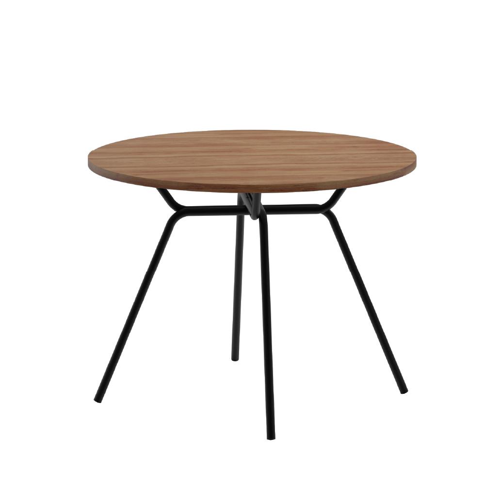 Mesa de Jantar Redonda 1m 1588 Carraro Freijó/Preto em Oferta na Shopee