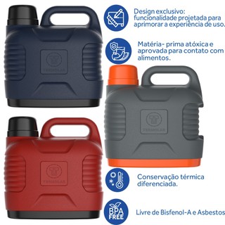 Garrafão Térmico Supertermo Bebida Gelada 10H com Gelo 5 Litros Termolar em Oferta na Shopee