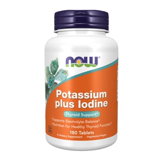 Potássio Plus Iodo Now Foods Potassium plus Iodine 180Tablts em Oferta na Shopee