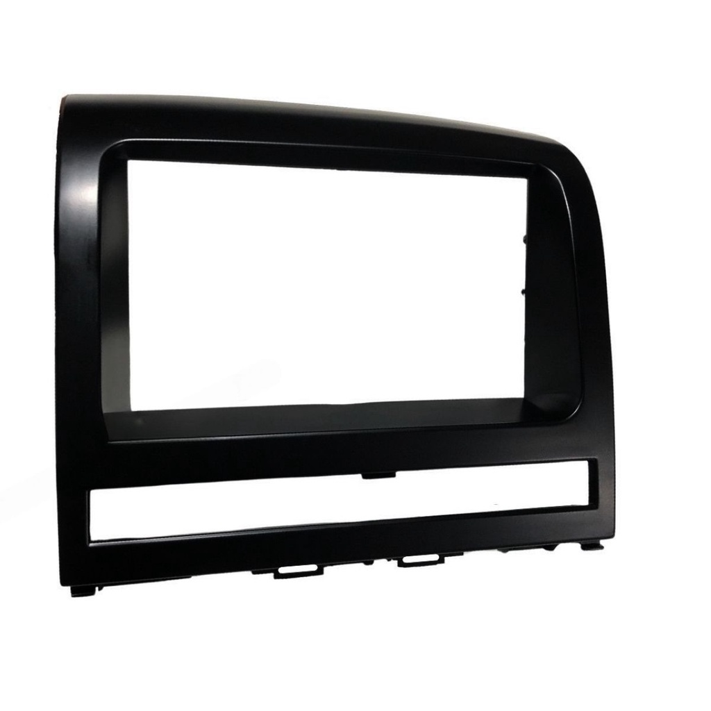Moldura Carro Painel Central Dvd Multimidia Som Automotivo Tela Moderno Radio Mp5 Preto 2 Din Abs
