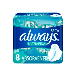 Absorvente Always com Abas Ultrafino Seca Active c/8un