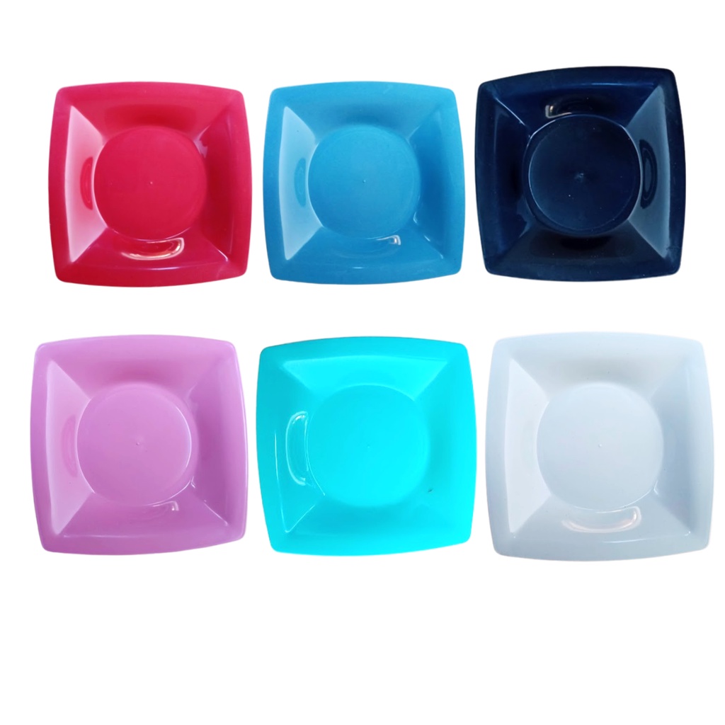 50 Pratos Quadrados para Refeição