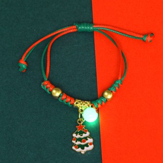 Pulseira de Natal Brilhante Pulseira de Natal Pulseira de Natal Trançado Único Pulseira de Natal Homens Mulheres